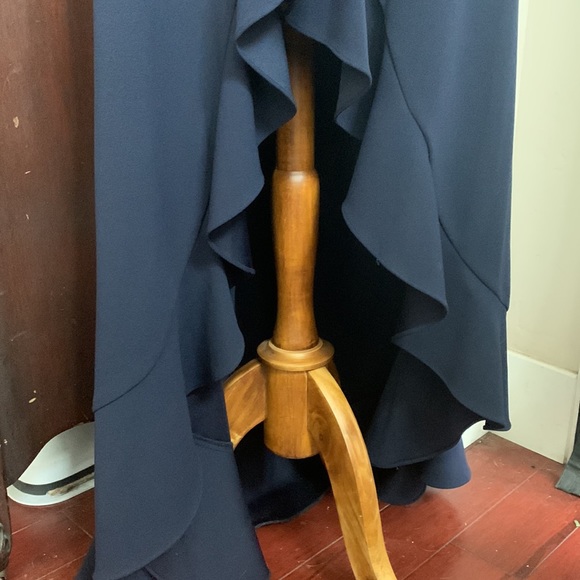 🎉Host Pick🎉 Gorgeous Calvin Klein Sleeveless Twilight Blue High Low Dress EUC - Picture 13 of 17